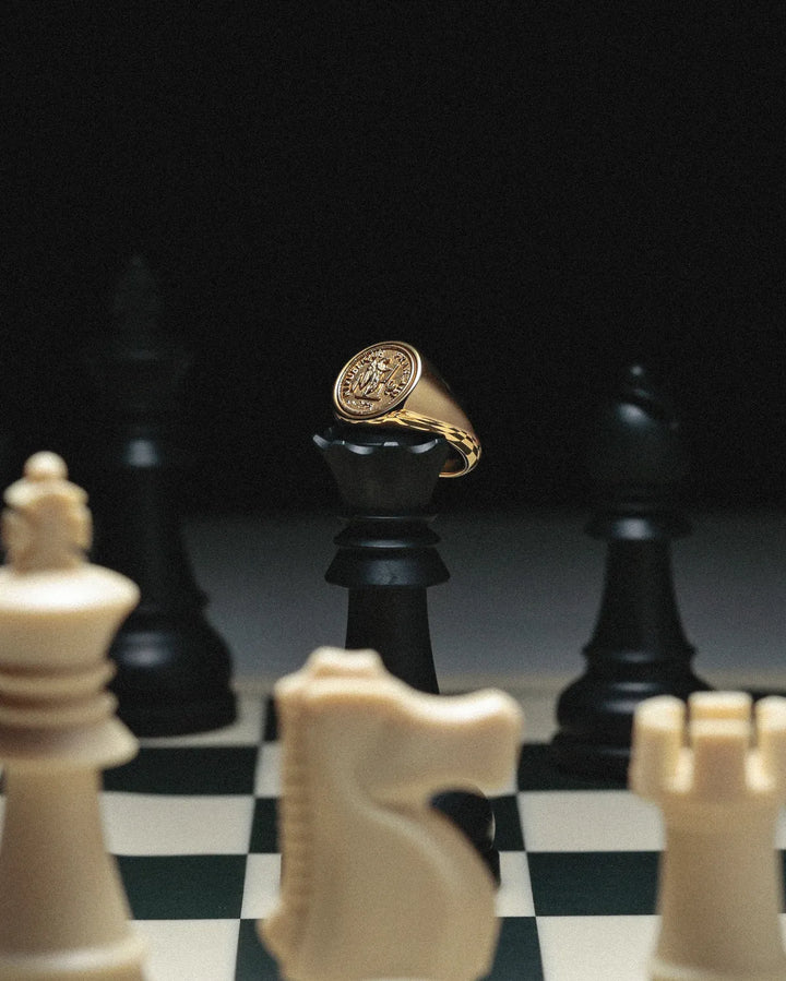 316L coin ring #R34