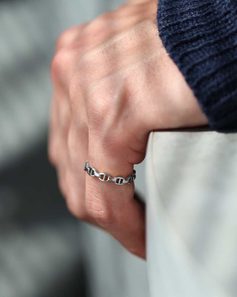 316L anchor pinky  ring #R39