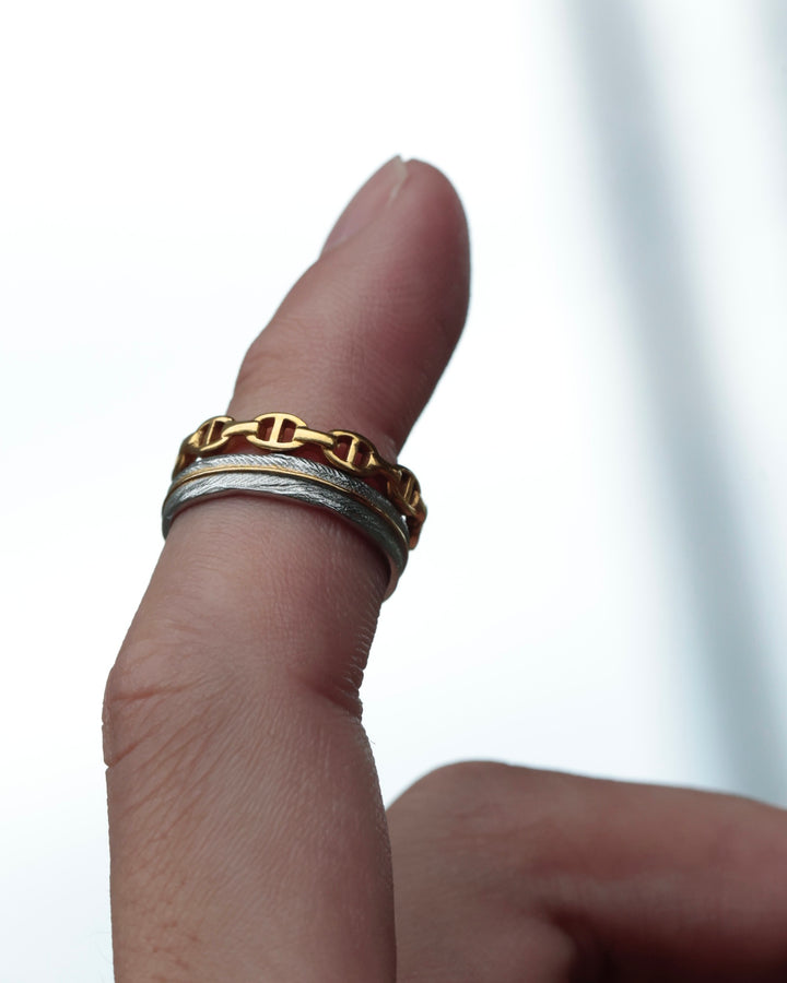 316L anchor pinky  ring #R39