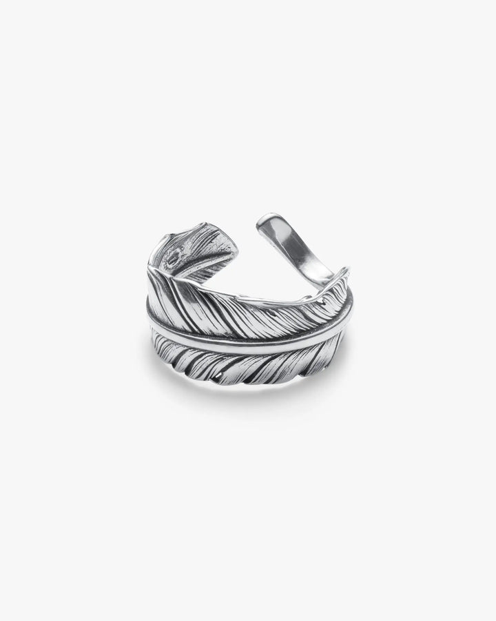 S925 fether ring #R04