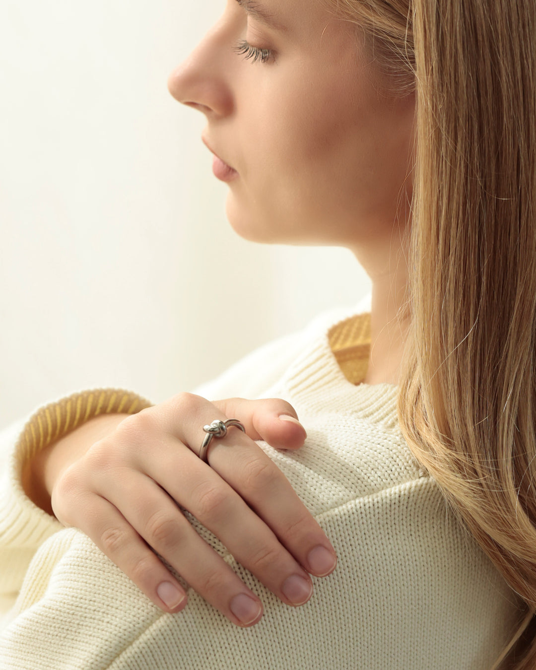 316L knot ring #R42