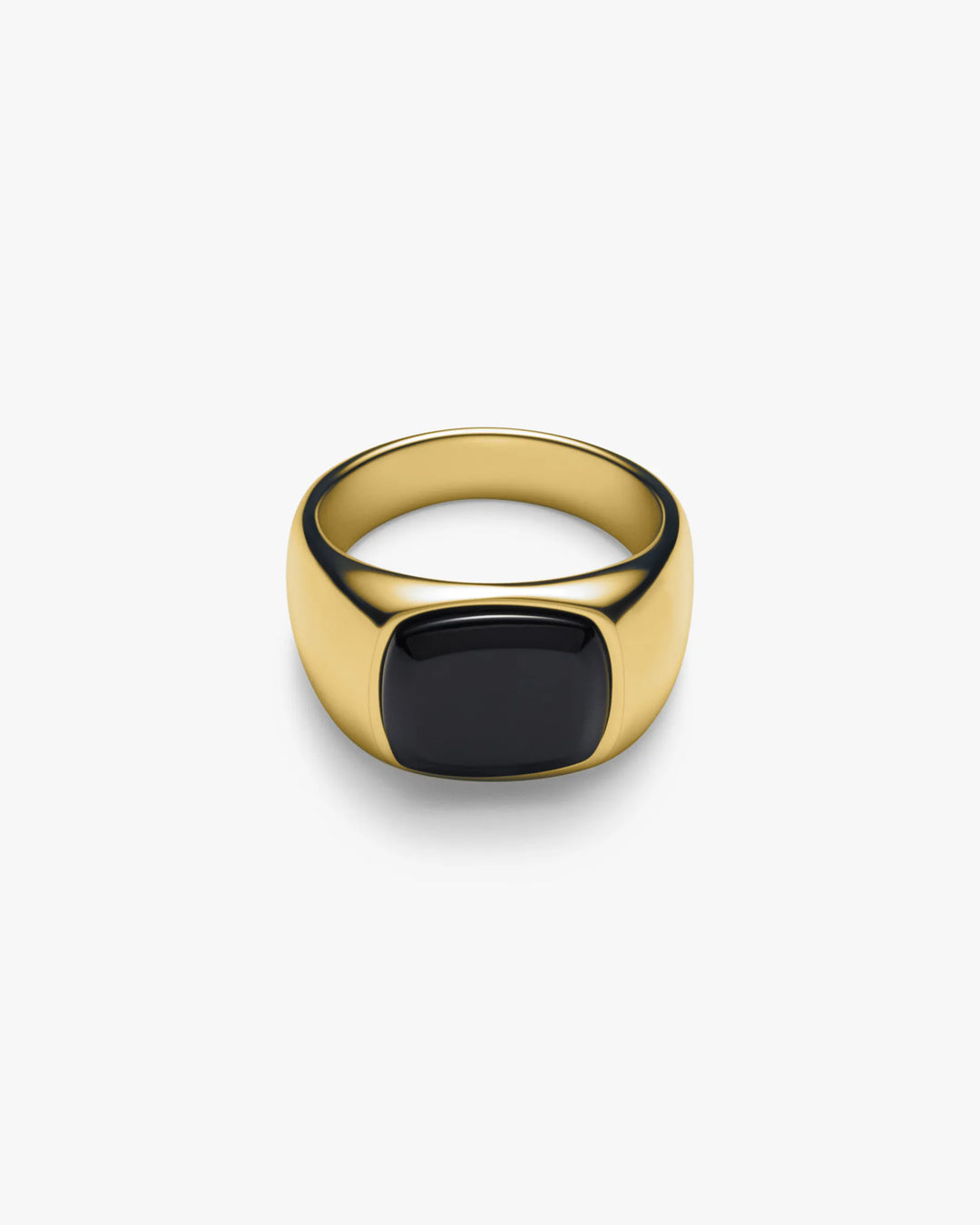 316L black signet ring #R45