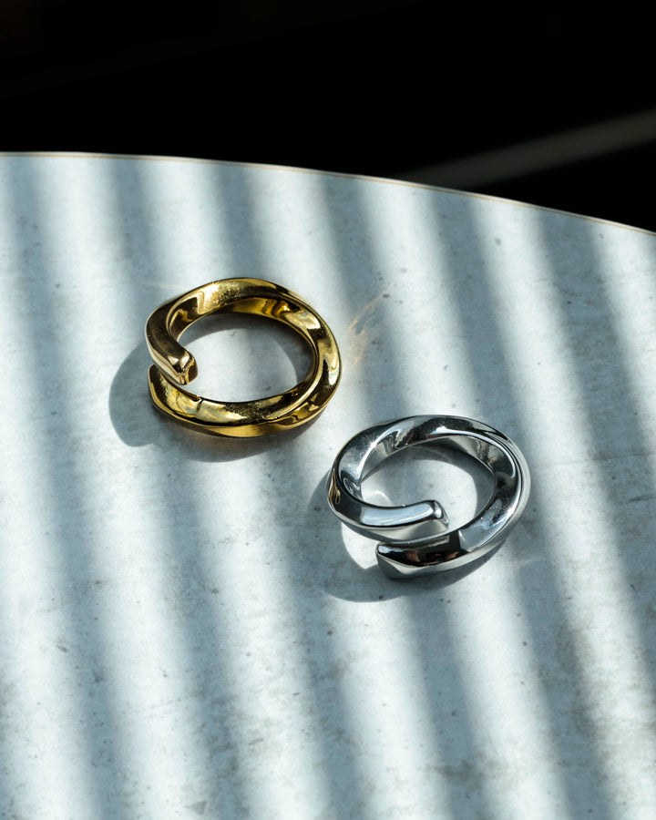 316L double twist ring  #R50