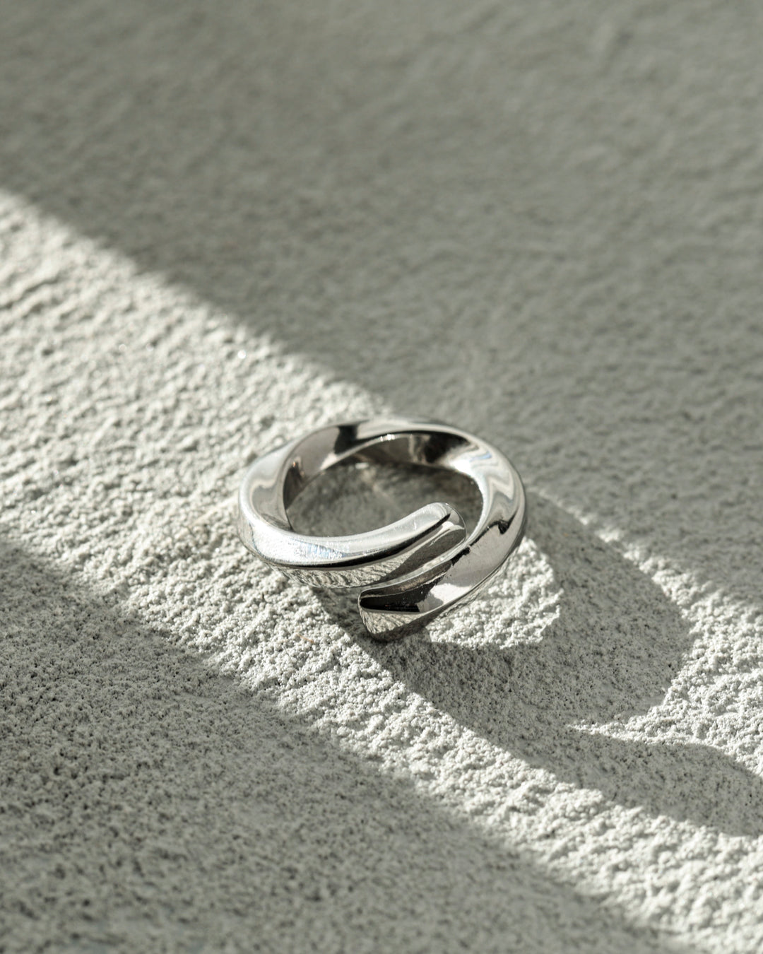 316L double twist ring  #R50