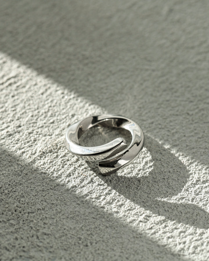 316L double twist ring  #R50