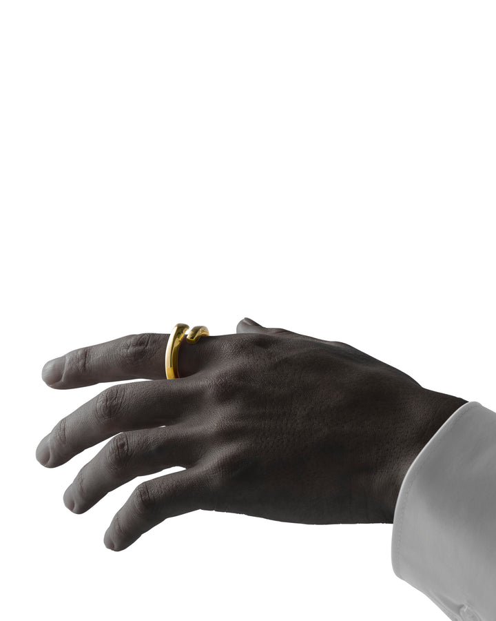 316L double twist ring  #R50