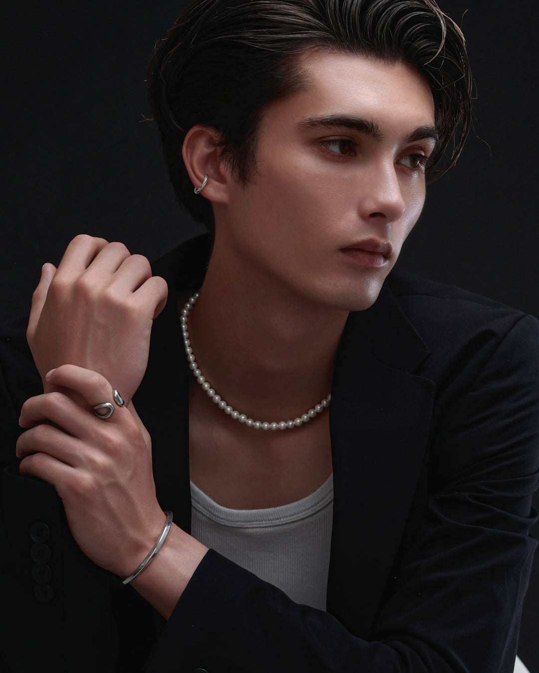 316L curve ring  #R51
