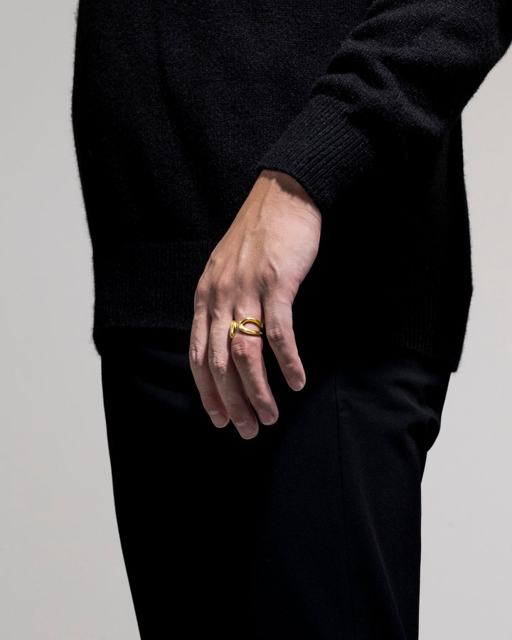 316L curve ring  #R51