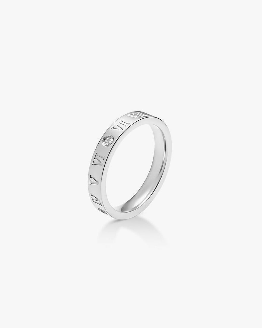 316L roman ring #R54