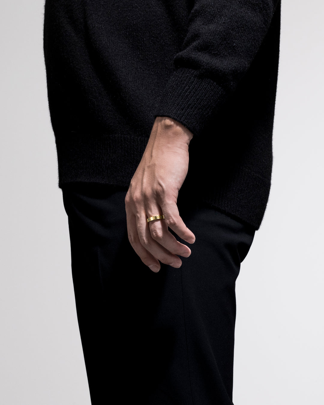 316L roman ring #R54