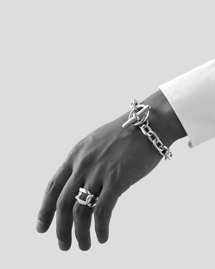 316L cut chain ring #R55