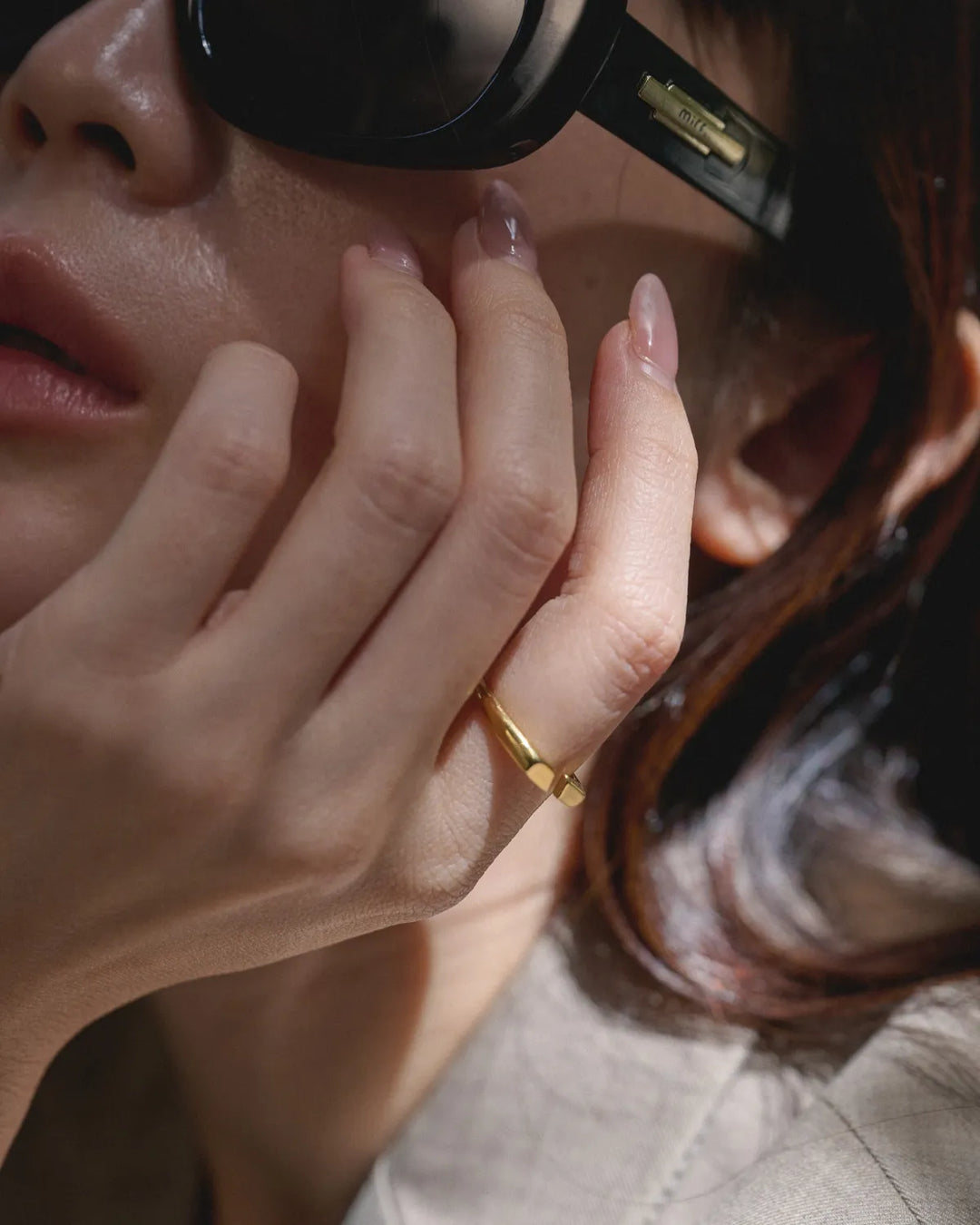 316L open frame ring #R61