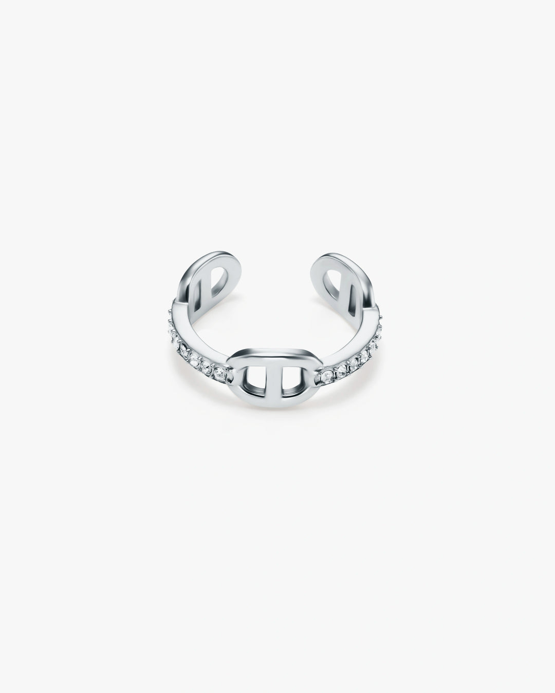 s925 zirconia anchor ring #R62