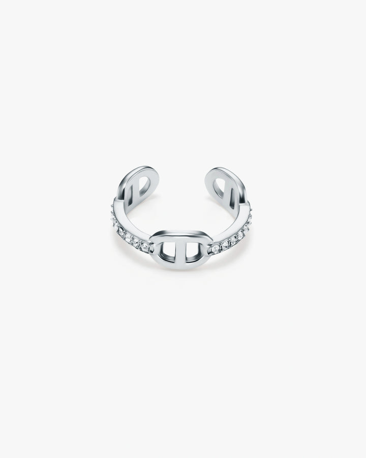 s925 zirconia anchor ring #R62