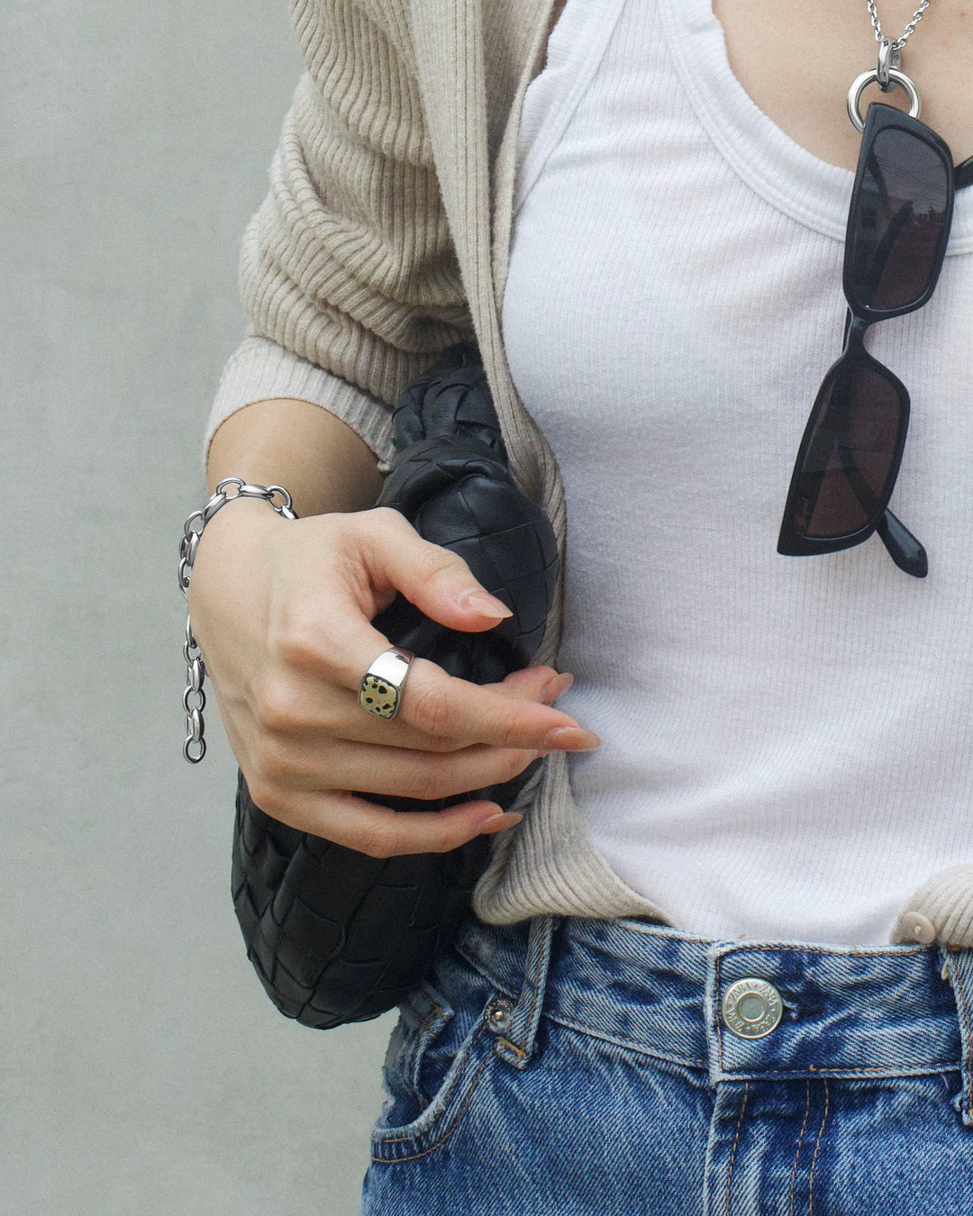 316L Jasper signet ring #R63