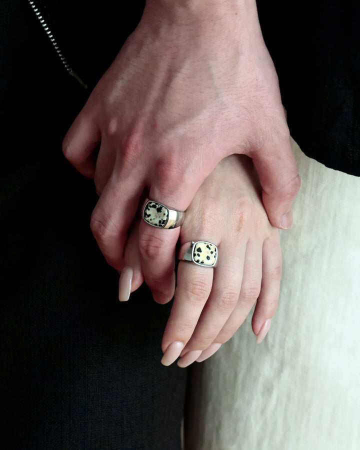 316L Jasper signet ring #R63